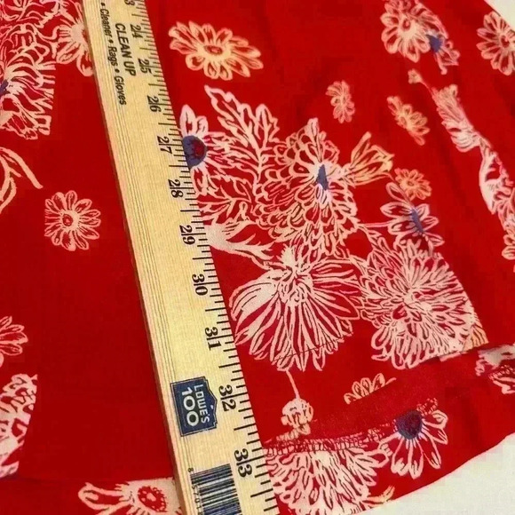 Free People Red Blue Hawaii Mini Dress XXS - Picture 11 of 14